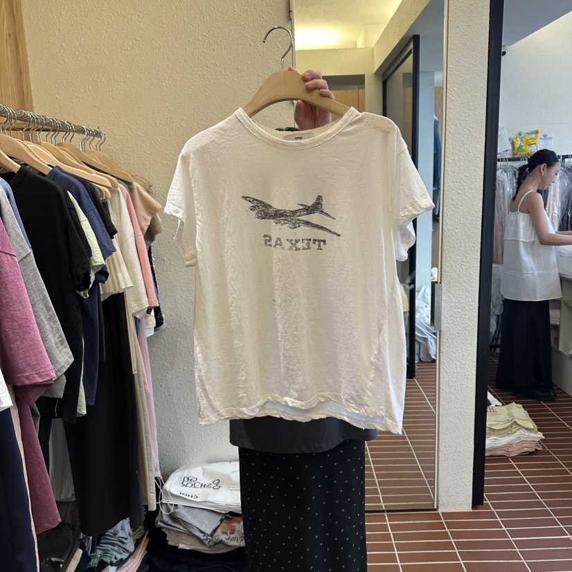 CHOI-L韓國直郵實拍女士新款26春夏26夏季人氣職業時尚T恤CHOIT恤圖色1