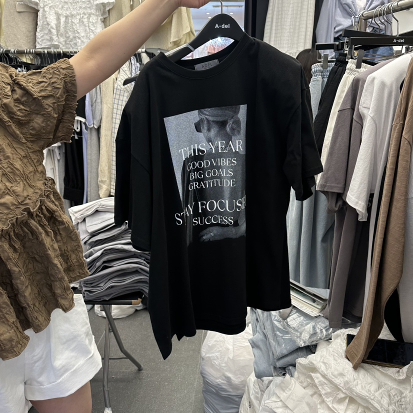 A-DEL韓國代購女士新品26春夏人氣職業休閑時尚熱賣推薦T恤A-DELT恤圖色3