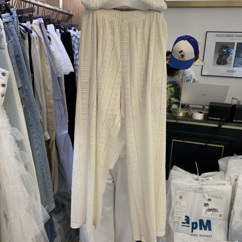 VIRKIN韓國直郵女士新品人氣時尚熱賣職業26春夏26夏季休閑褲VIRKIN休閑褲圖色2