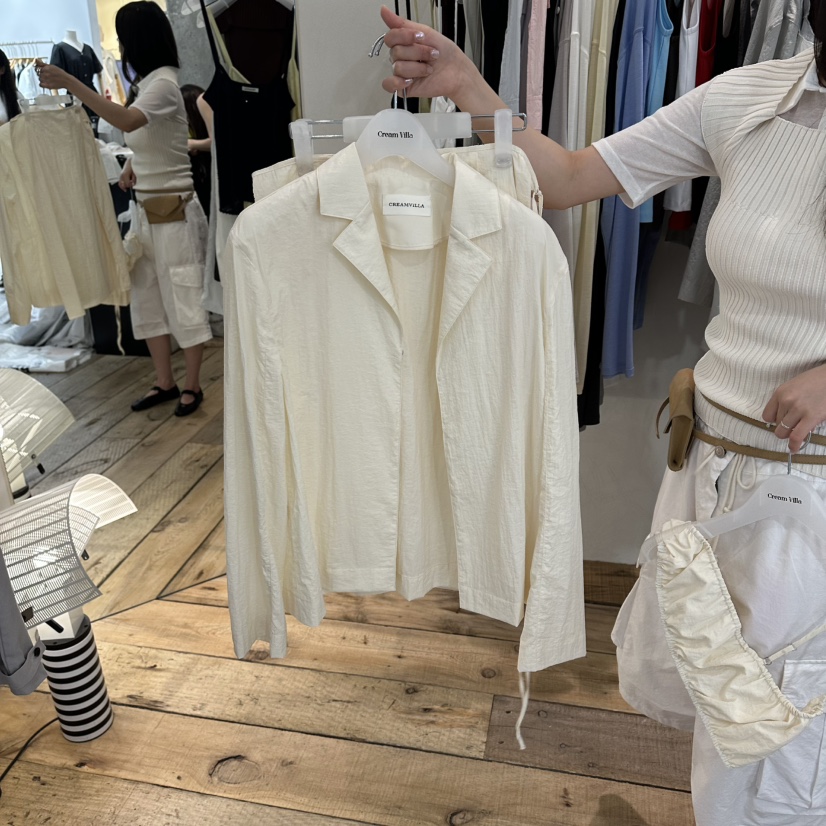 CREAM VILLA韓國代購女裝新款熱賣夾克不含內搭CREAMVILLA夾克圖色1