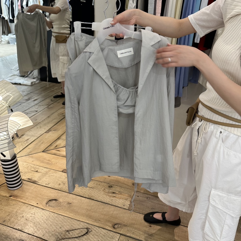 CREAM VILLA韓國代購女裝新款熱賣夾克不含內搭CREAMVILLA夾克圖色2