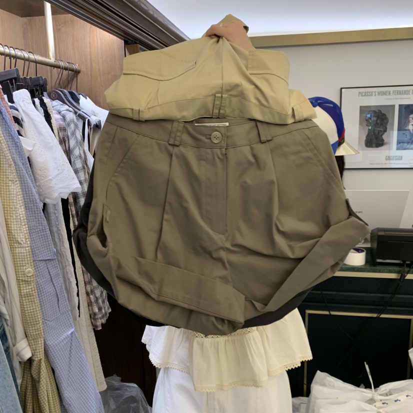 VIRKIN韓國東大門直郵女裝新品人氣熱賣26春夏休閑職業短褲VIRKIN短褲圖色2