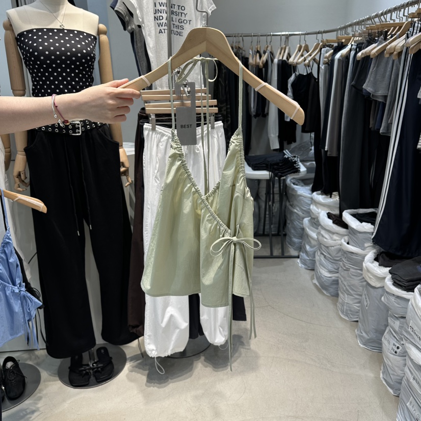 W.FATAL韓國東大門直郵女士新品熱賣26春夏吊帶背心露背無袖W.FATAL吊帶/背心圖色1