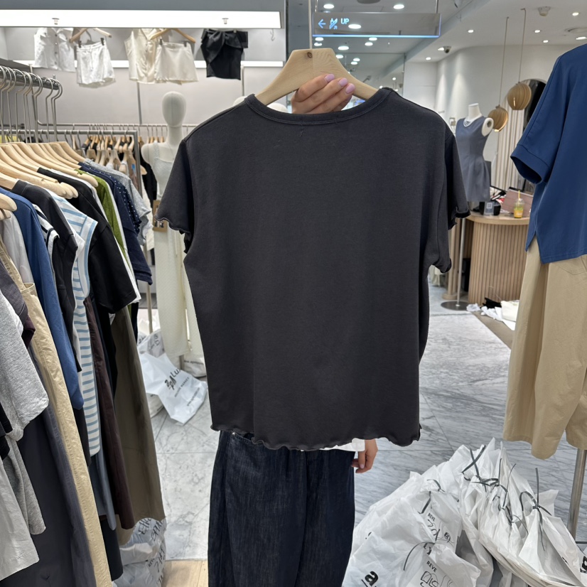 REVE-L東大門實拍韓國女裝新品26夏季職業休閑人氣時尚T恤REVE-LT恤