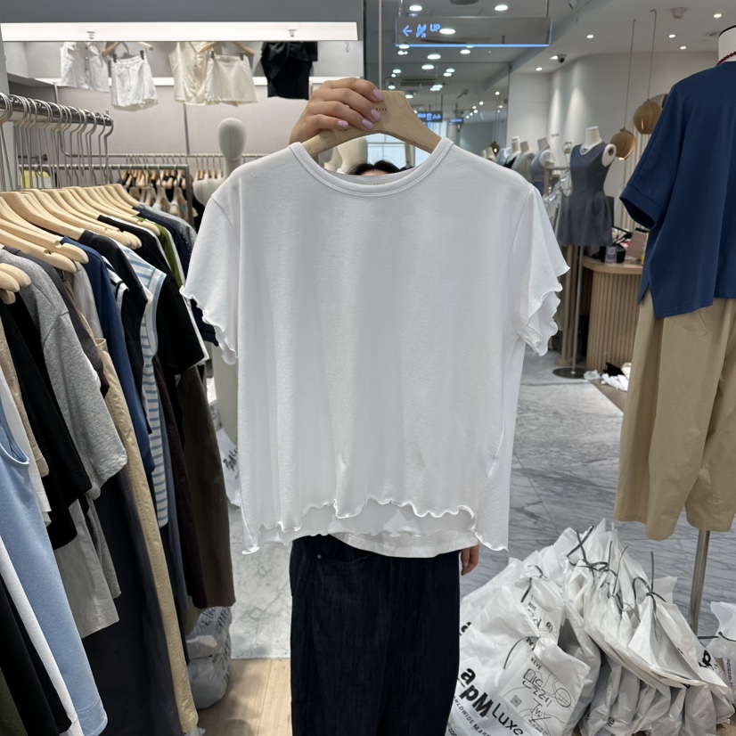 REVE-L東大門實拍韓國女裝新品26夏季職業休閑人氣時尚T恤REVE-LT恤圖色1