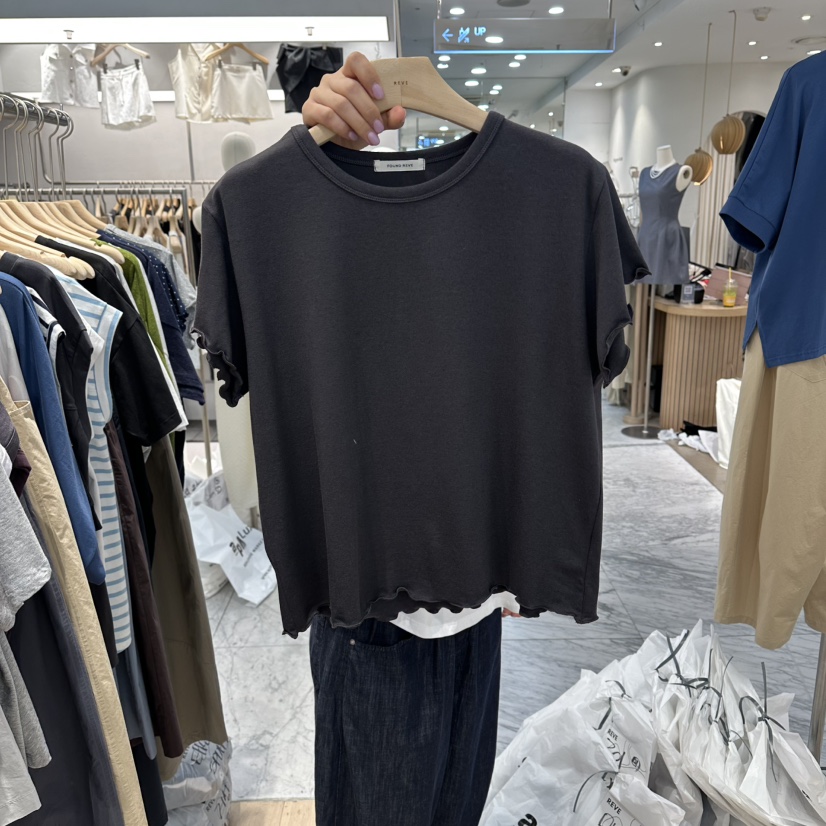 REVE-L東大門實拍韓國女裝新品26夏季職業休閑人氣時尚T恤REVE-LT恤圖色2