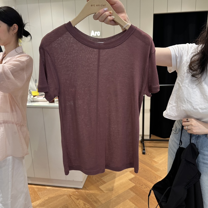 ARC韓國直郵實拍女裝新款26夏季休閑職業推薦人氣熱賣T恤ARC EN CIELT恤圖色4