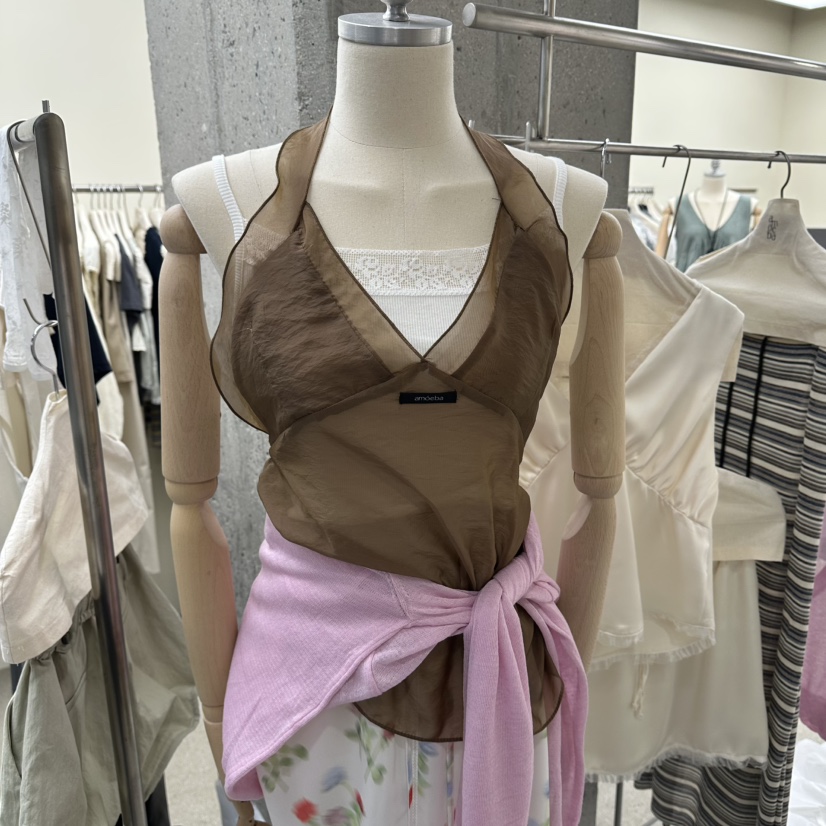AMOEBA韓國東大門直郵女士新品人氣26夏季吊帶背心不含內搭AMOEBA吊帶/背心圖色1