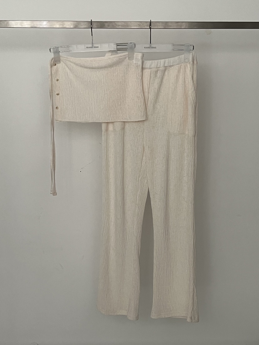WEARABLE-L韓國直郵實拍女士新款推薦26春夏休閑褲天然亞麻WEARABLE休閑褲