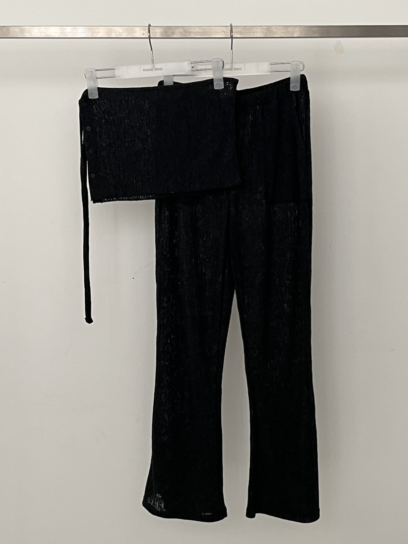 WEARABLE-L韓國直郵實拍女士新款推薦26春夏休閑褲天然亞麻WEARABLE休閑褲