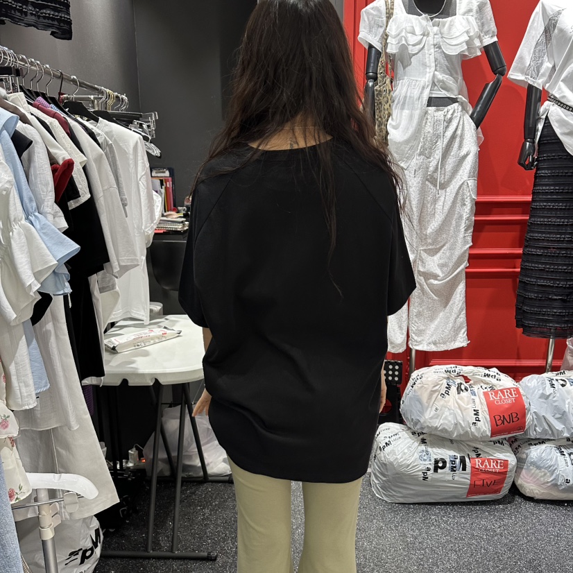 RARE CLOSET東大門實拍韓國女裝新款熱賣T恤不含腰帶蕾絲RARE CLOSETT恤