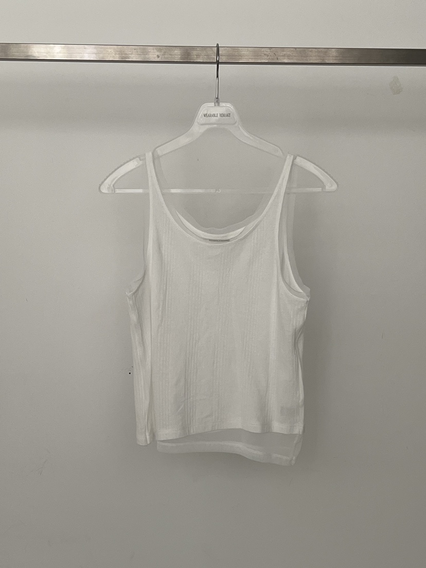 WEARABLE-L韓國東大門代購女裝新款26春夏吊帶背心假兩件網狀雙層WEARABLE吊帶/背心圖色1