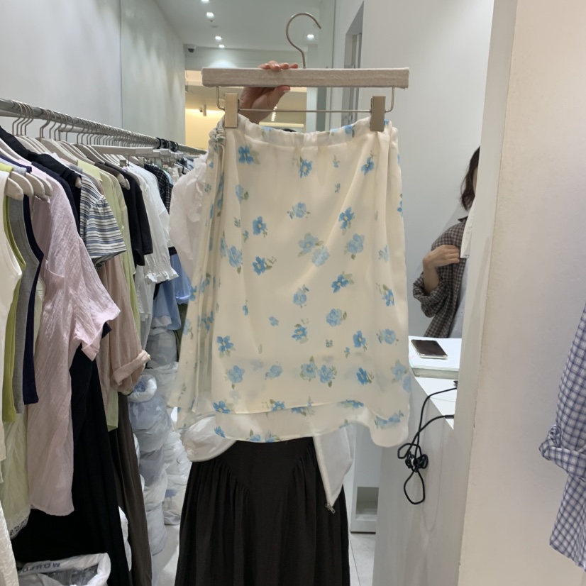 ASOME東大門實拍韓國女士新品時尚26春夏26夏季半身裙中短裙緞A.SOME半身裙/中短裙
