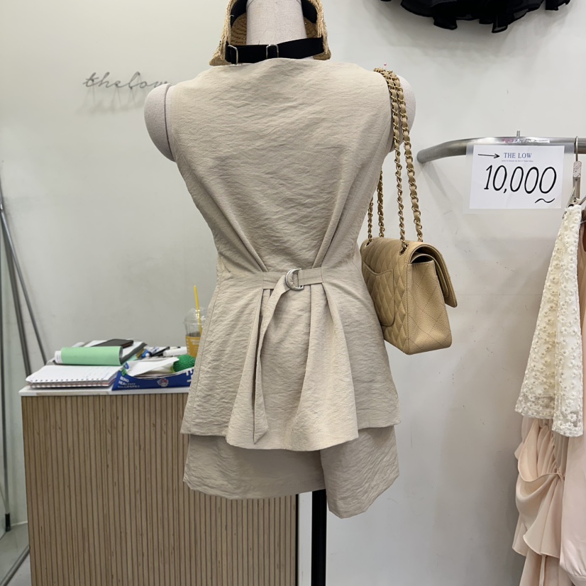 THE LOW韓國代購女士新品26夏季職業休閑時尚熱賣套裝套裝THE LOW套裝