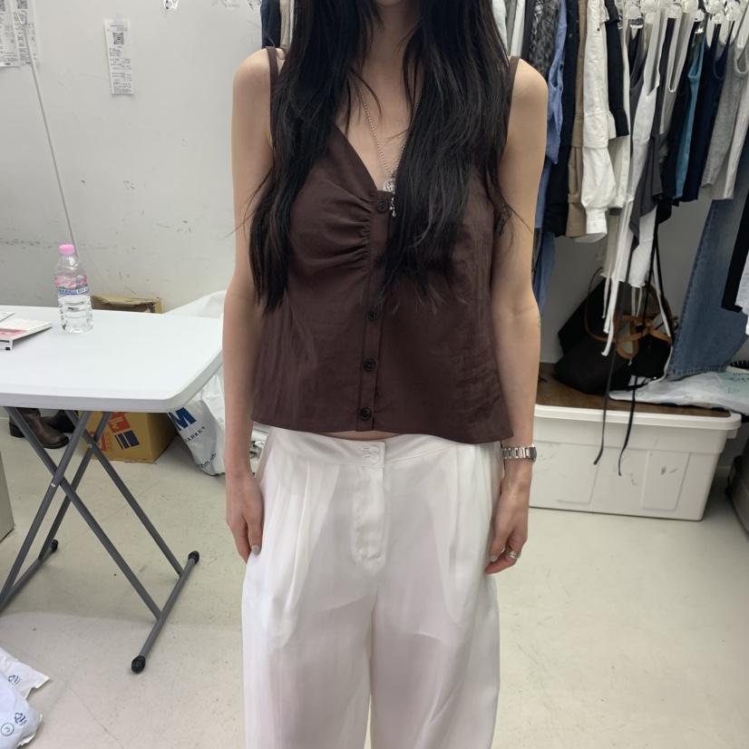 PADO韓國直郵女士新品時尚26春夏人氣26夏季熱賣吊帶背心PADO吊帶/背心圖色1