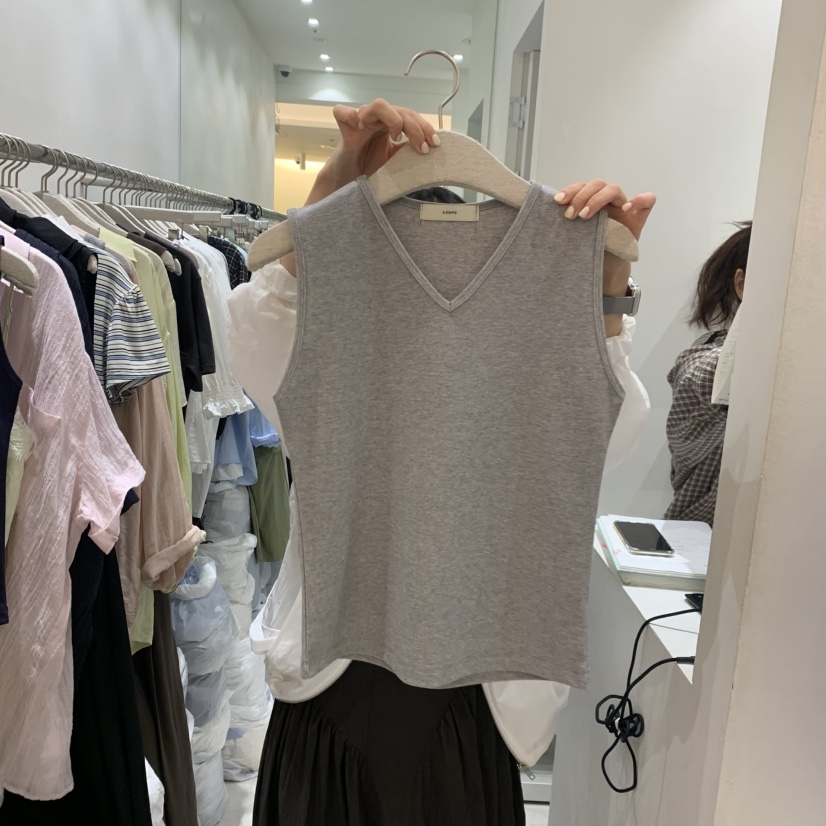 ASOME東大門實拍韓國女士新款休閑熱賣26春夏吊帶背心無袖A.SOME吊帶/背心圖色3