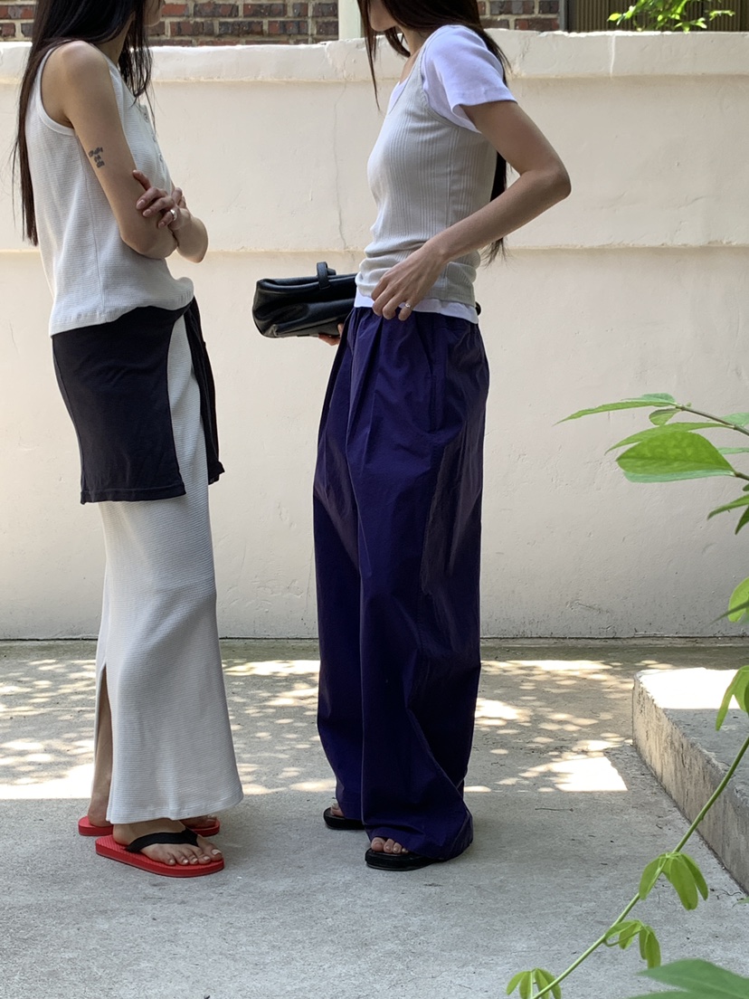 B_GARDER韓國直郵實拍女士新款熱賣26夏季推薦休閑褲純棉B.GARDER休閑褲
