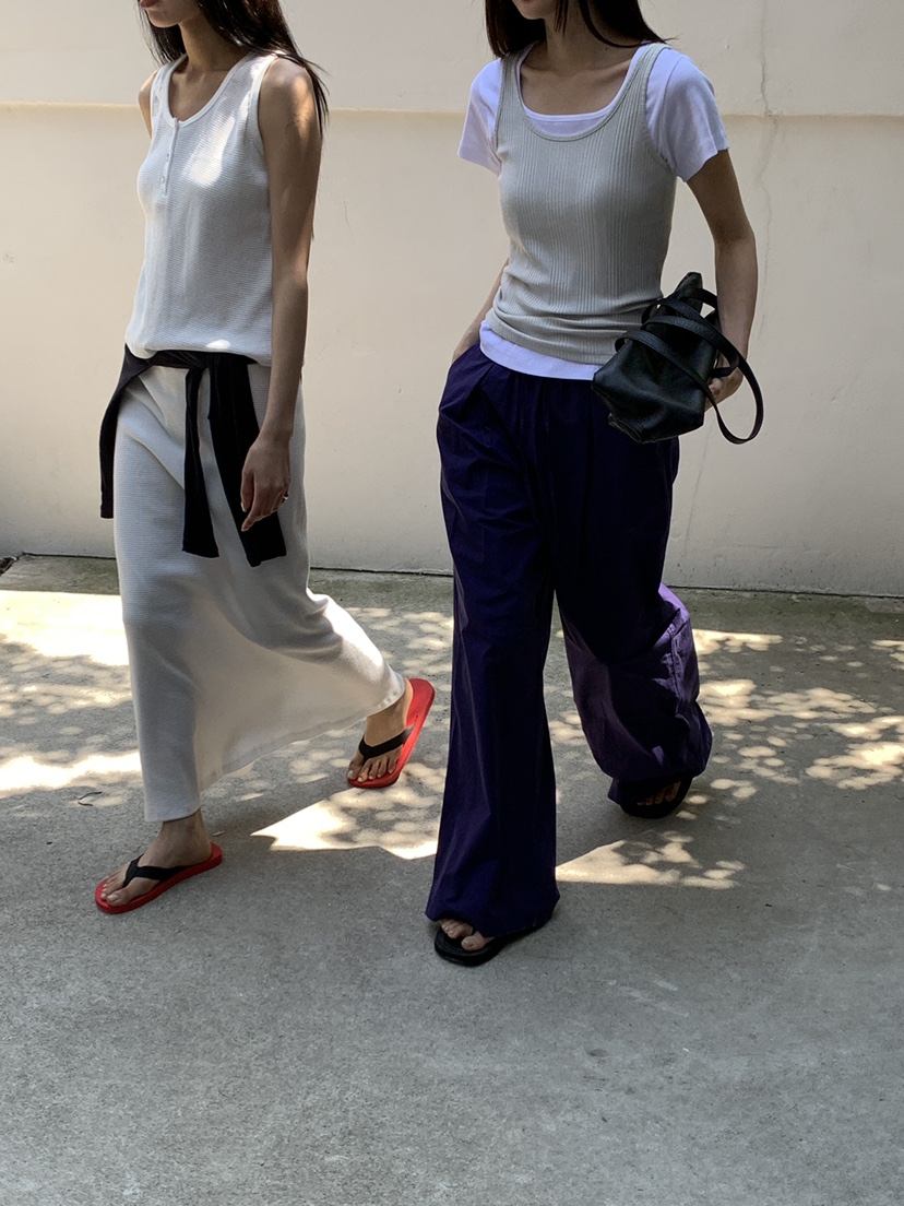 B_GARDER韓國直郵實拍女士新款熱賣26夏季推薦休閑褲純棉B.GARDER休閑褲