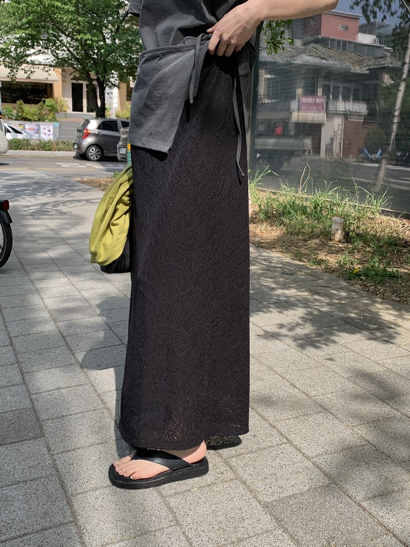 B_GARDER韓國東大門代購女士新款休閑時尚26春夏人氣長裙B.GARDER長裙