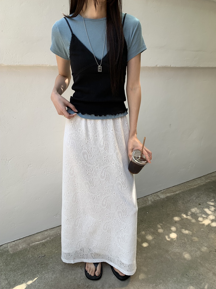 B_GARDER韓國東大門代購女士新款休閑時尚26春夏人氣長裙B.GARDER長裙