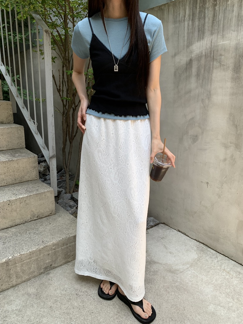 B_GARDER韓國東大門代購女士新款休閑時尚26春夏人氣長裙B.GARDER長裙