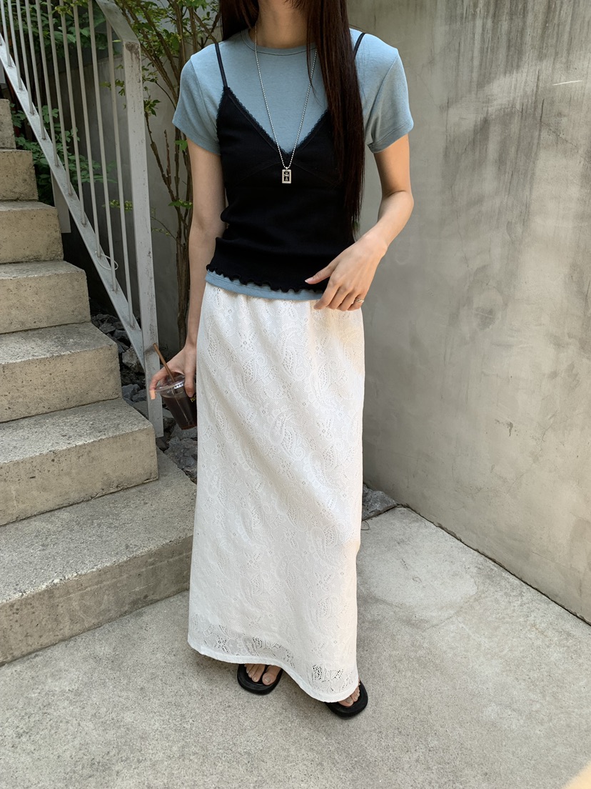B_GARDER韓國東大門代購女士新款休閑時尚26春夏人氣長裙B.GARDER長裙