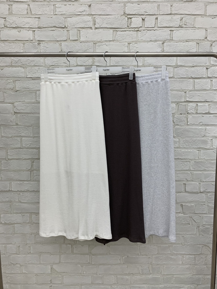 B_GARDER韓國代購女裝新品26夏季休閑推薦職業長裙華夫格B.GARDER長裙