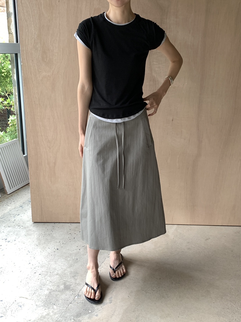 B_GARDER韓國代購女士新品推薦26夏季人氣職業休閑26春夏長裙B.GARDER長裙