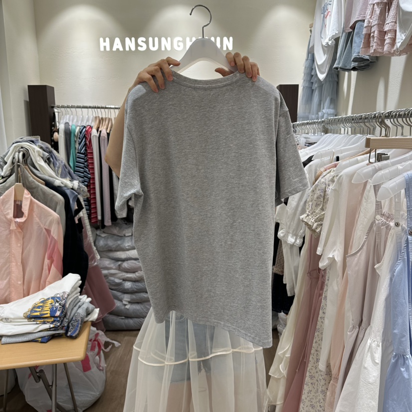 HANSUNGHYUN韓國直郵女士新款熱賣26春夏推薦人氣T恤棉質HANSUNGHYUNT恤