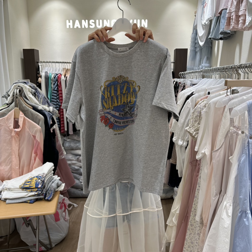 HANSUNGHYUN韓國直郵女士新款熱賣26春夏推薦人氣T恤棉質HANSUNGHYUNT恤圖色2