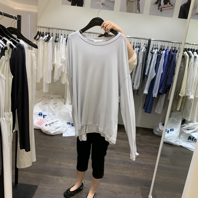 OURIN/THIS IS韓國東大門代購女士新品26夏季26春夏長袖T恤OURIN/THIS IS長袖T恤圖色3