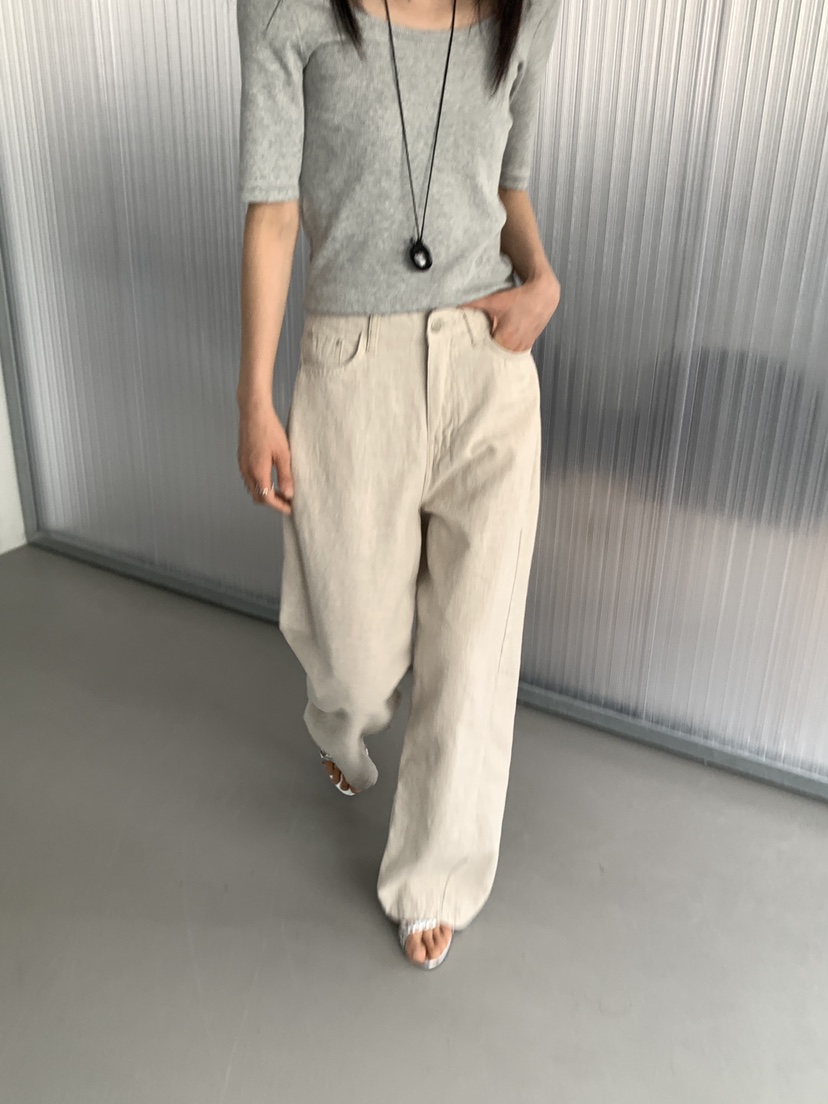 MOVENNE韓國東大門代購女裝新款時尚推薦26春夏休閑褲水洗亞麻MOVENNE休閑褲