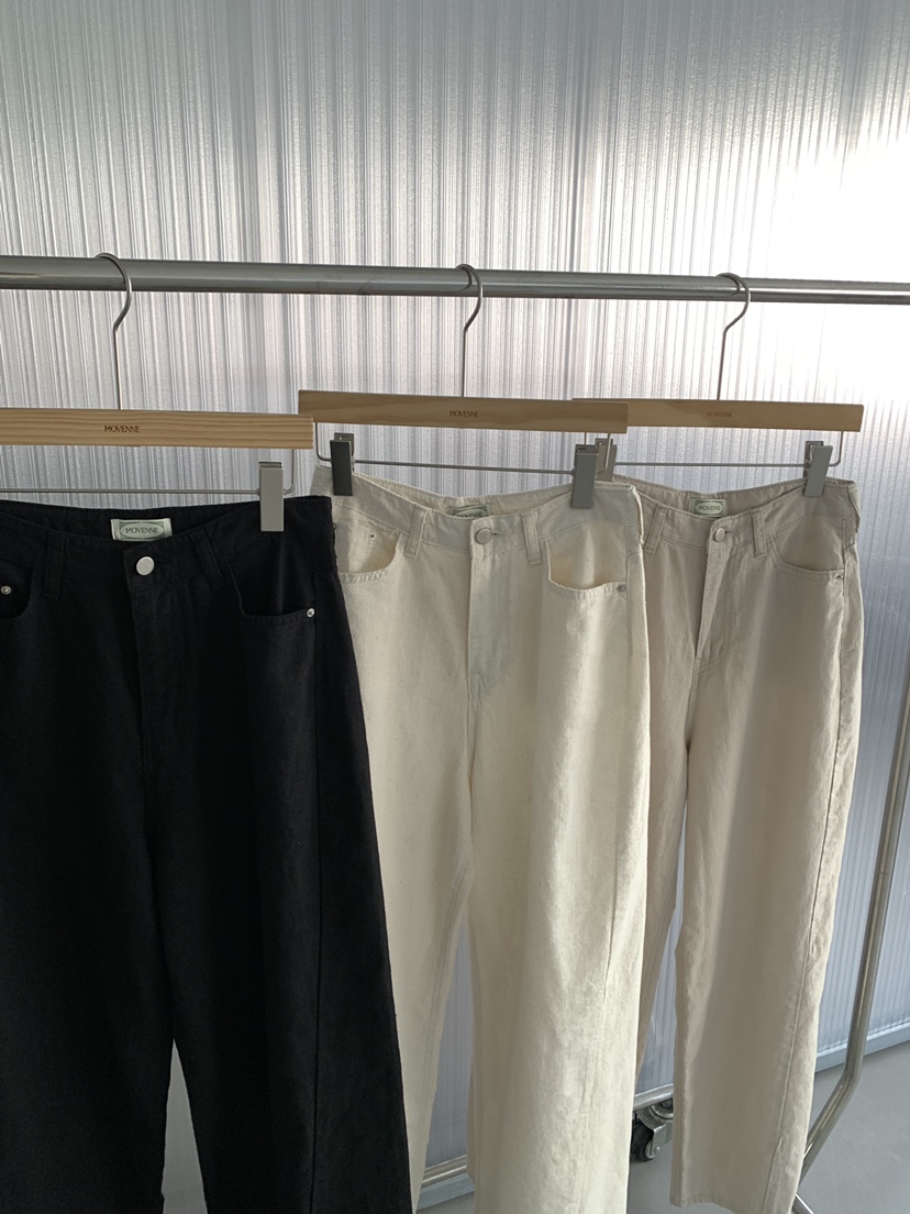 MOVENNE韓國東大門代購女裝新款時尚推薦26春夏休閑褲水洗亞麻MOVENNE休閑褲