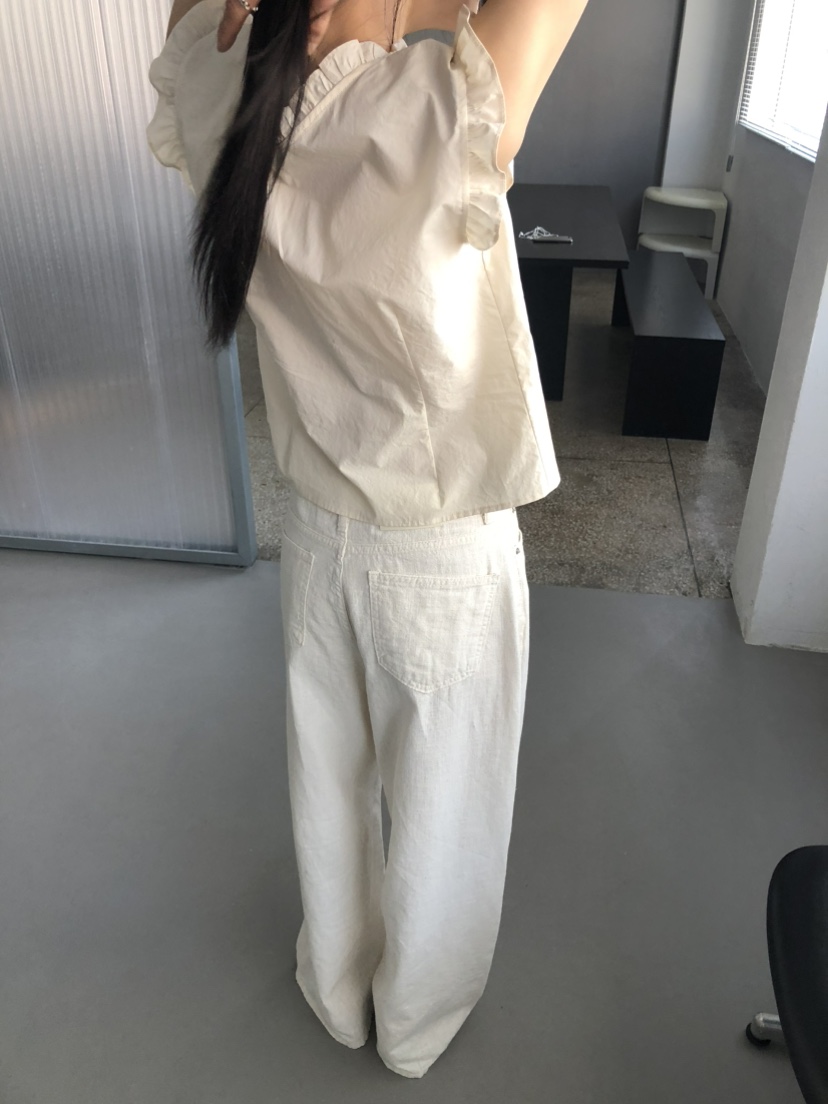 MOVENNE韓國東大門代購女裝新款時尚推薦26春夏休閑褲水洗亞麻MOVENNE休閑褲
