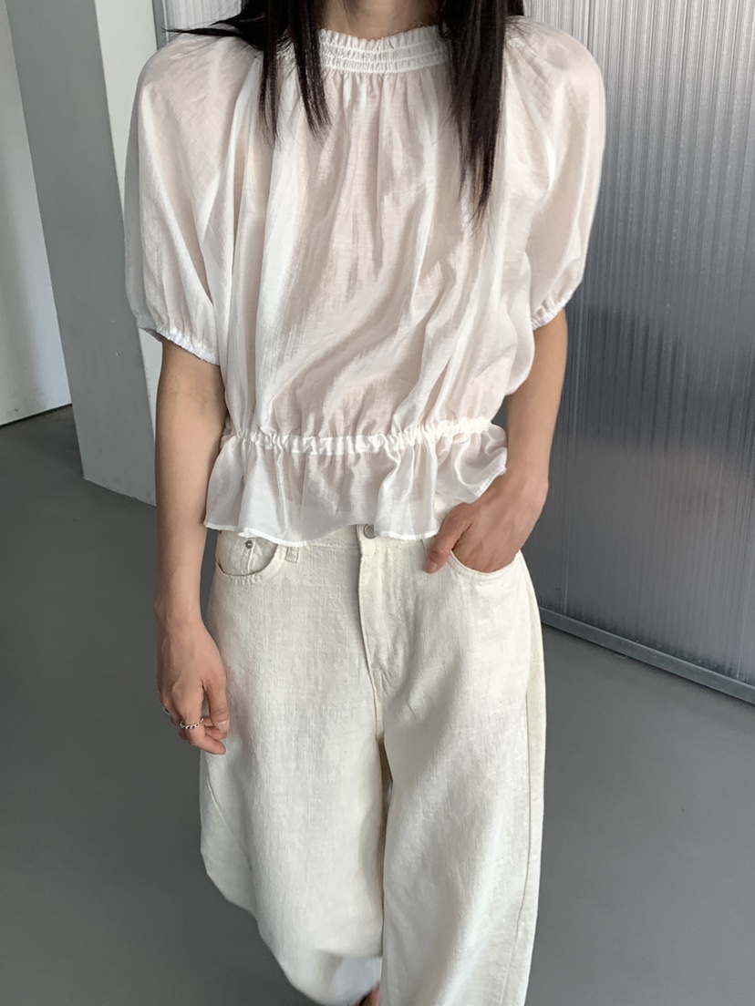 MOVENNE韓國東大門代購女裝新款時尚推薦26春夏休閑褲水洗亞麻MOVENNE休閑褲