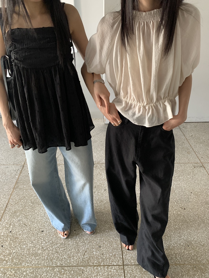 MOVENNE韓國東大門代購女裝新款時尚推薦26春夏休閑褲水洗亞麻MOVENNE休閑褲