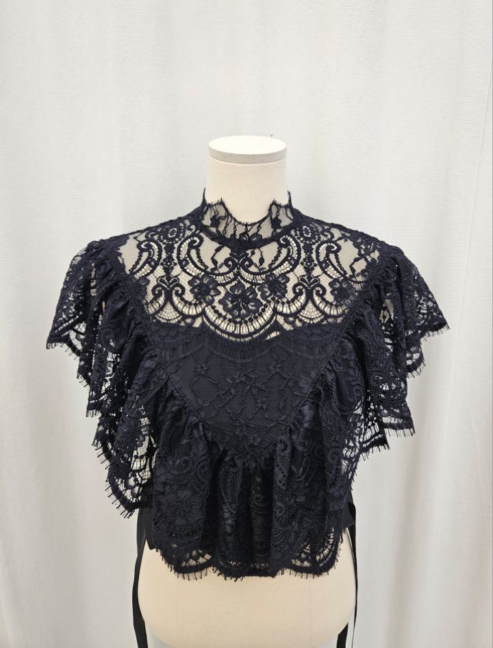 HIGH HEELS韓國直郵女裝新品熱賣人氣26夏季襯衫蕾絲衫絲帶HIGH HEELS襯衫/蕾絲衫