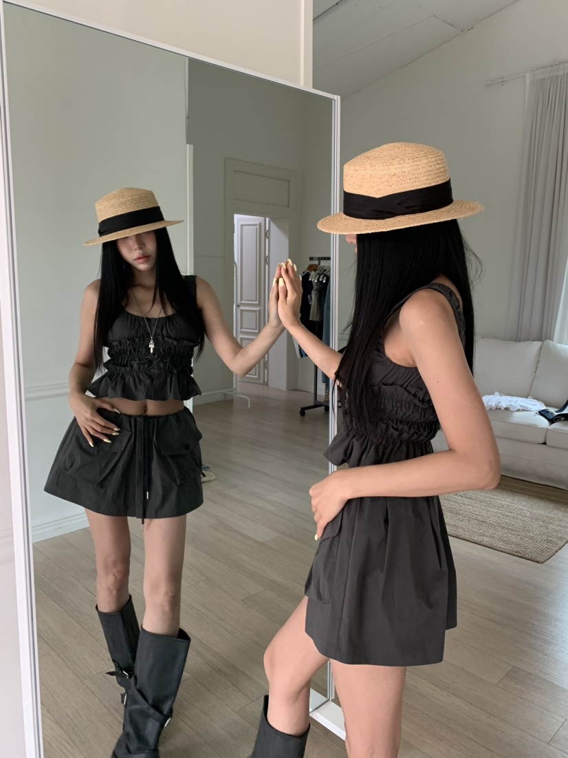 BADCALM韓國直郵實拍女裝新品26夏季熱賣時尚26春夏職業裙褲BADCALM裙褲