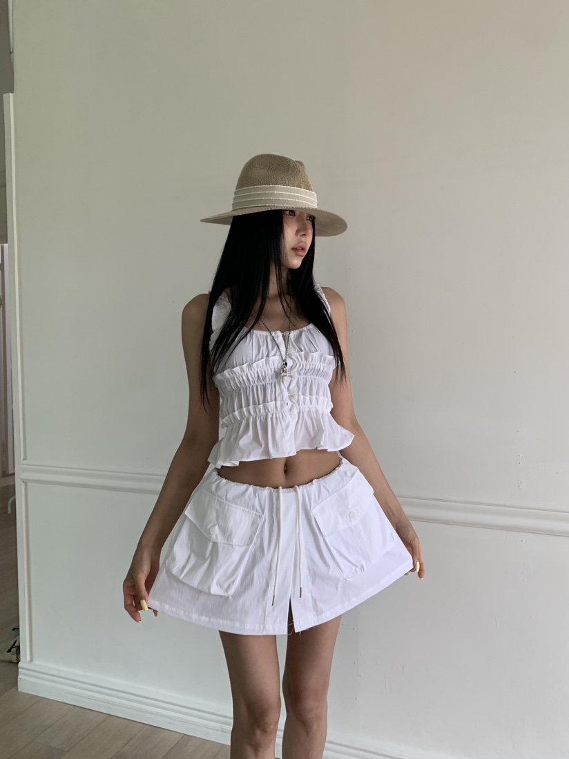 BADCALM韓國直郵實拍女裝新品26夏季熱賣時尚26春夏職業裙褲BADCALM裙褲圖色2