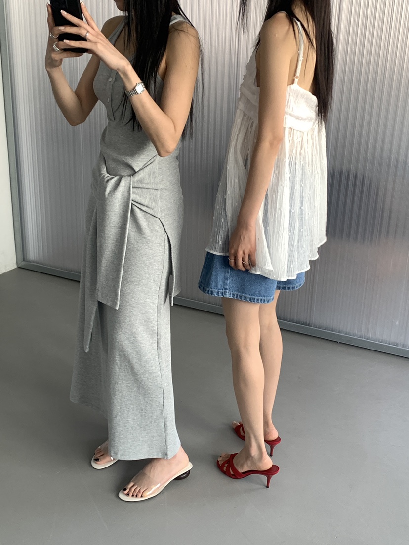 MOVENNE韓國東大門代購女士新品職業時尚熱賣26春夏吊帶背心MOVENNE吊帶/背心