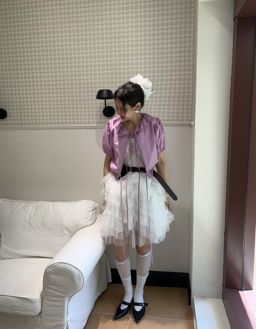 PLATFORM-L韓國東大門直郵女裝新款26春夏時尚襯衫蕾絲衫PLATFORM襯衫/蕾絲衫