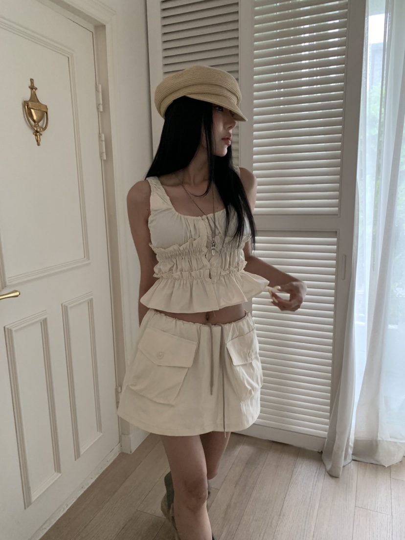 BADCALM韓國東大門直郵女士新品時尚人氣26夏季吊帶背心無袖BADCALM吊帶/背心