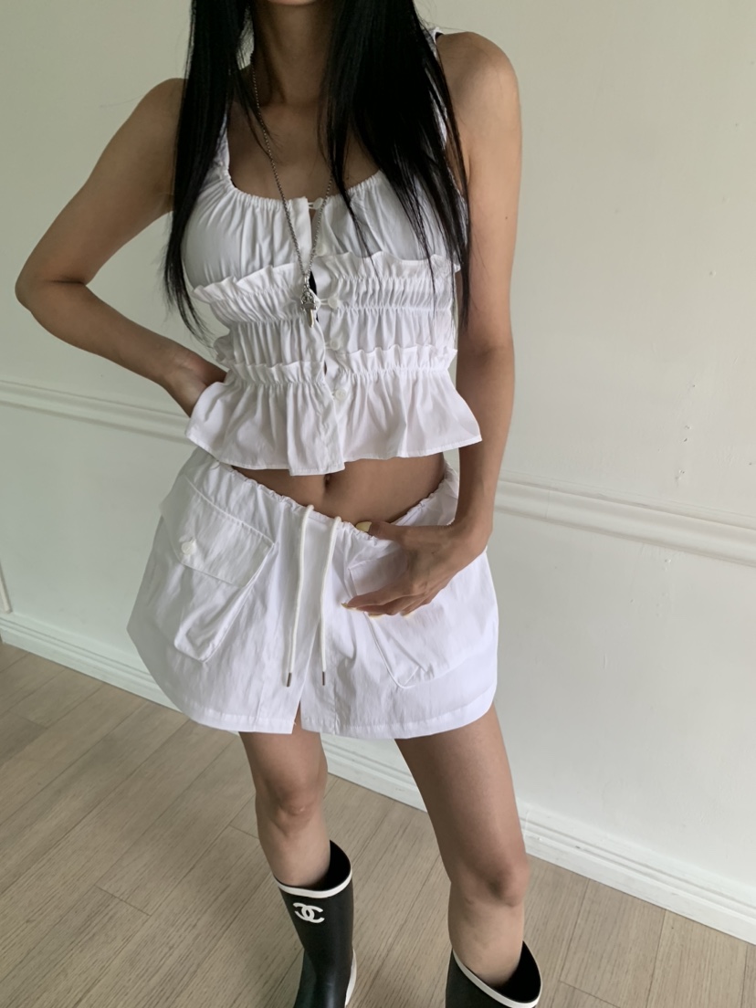 BADCALM韓國東大門直郵女士新品時尚人氣26夏季吊帶背心無袖BADCALM吊帶/背心圖色2