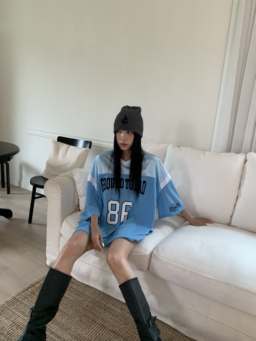BADCALM東大門實拍韓國女裝新品熱賣職業休閑時尚26春夏T恤BADCALMT恤圖色2