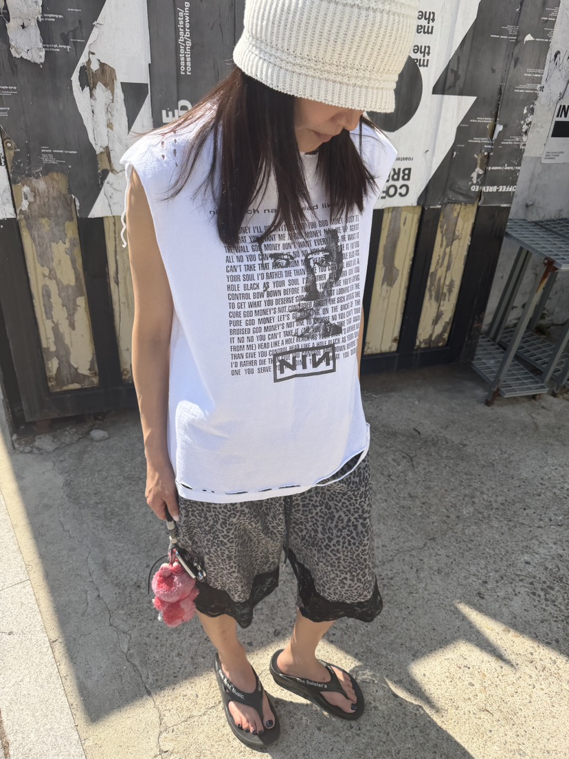 FRANC—L韓國直郵女士新款人氣職業熱賣26夏季短褲豹紋蕾絲FRANC短褲