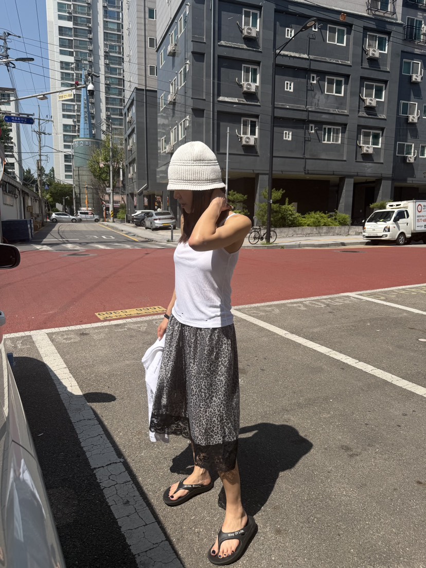 FRANC—L韓國直郵女士新款人氣職業熱賣26夏季短褲豹紋蕾絲FRANC短褲