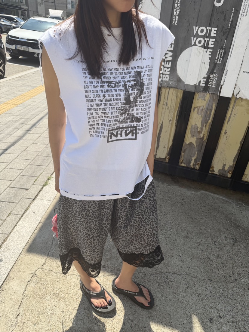 FRANC—L韓國直郵女士新款人氣職業熱賣26夏季短褲豹紋蕾絲FRANC短褲