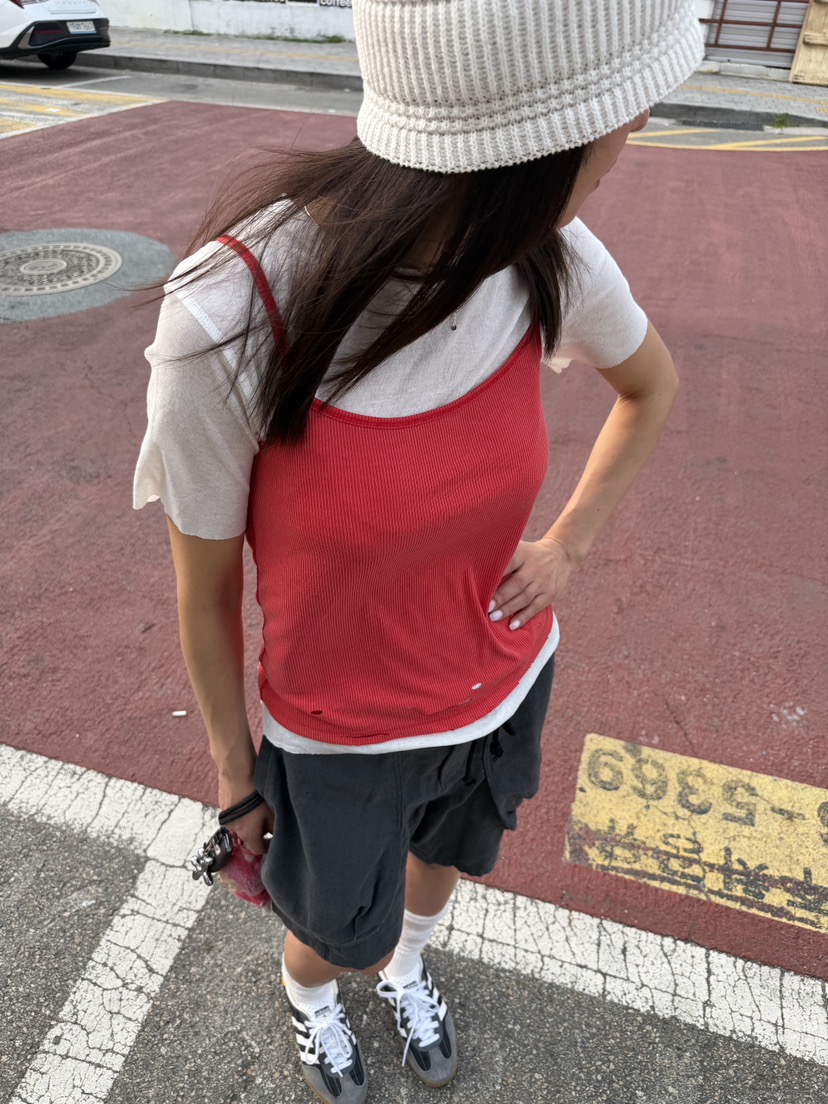 FRANC—L東大門實拍韓國女士新款推薦休閑人氣熱賣吊帶背心FRANC吊帶/背心