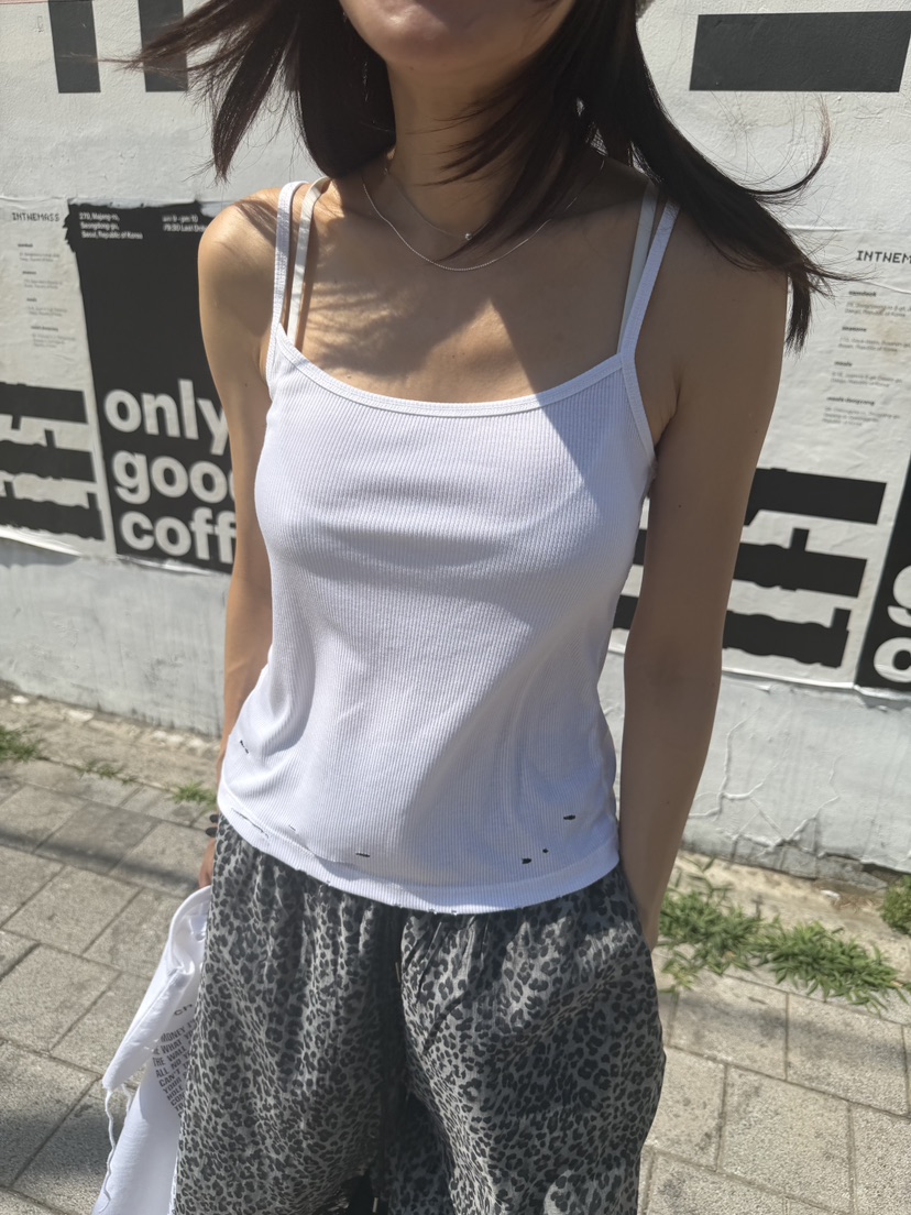 FRANC—L東大門實拍韓國女士新款推薦休閑人氣熱賣吊帶背心FRANC吊帶/背心圖色4