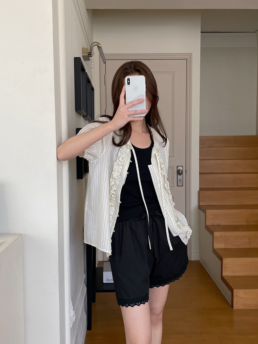ATHEA韓國直郵女裝新款休閑26夏季人氣推薦熱賣襯衫蕾絲衫ATHEA襯衫/蕾絲衫